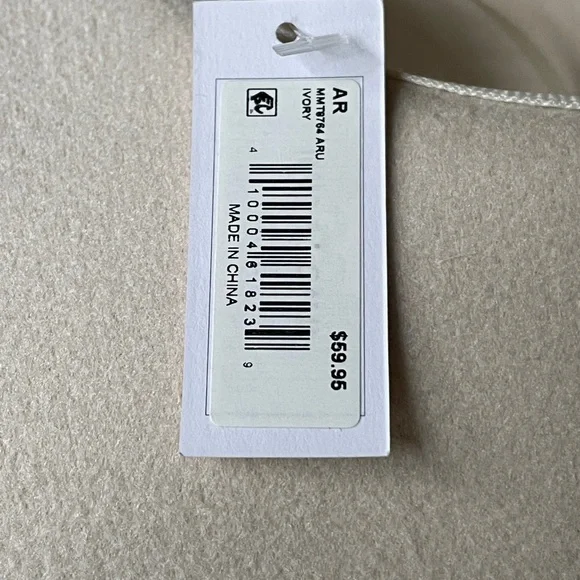 NEW Arula Ivory White Felt Ladies Cowboy Hat with Silver Sequin Braided Hatband - Picture 10 of 12